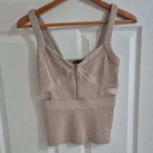 AX ARMANI EXCHANGE, Sassy Bodycon, Camisole, Tan, S/P,